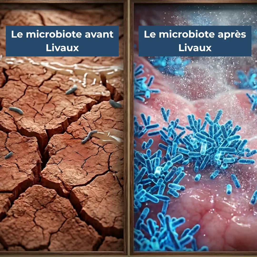 Illustration des bienfaits du Livaux sur le microbiote pour le SOPK