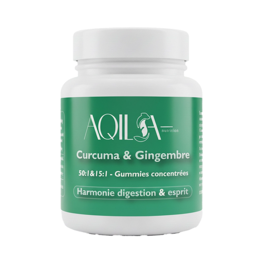 Flacon Curcuma & Gingembre Aqila